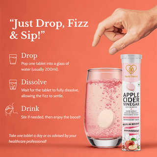 Apple Cider Vinegar Effervescent Tabs (15 Tablets)